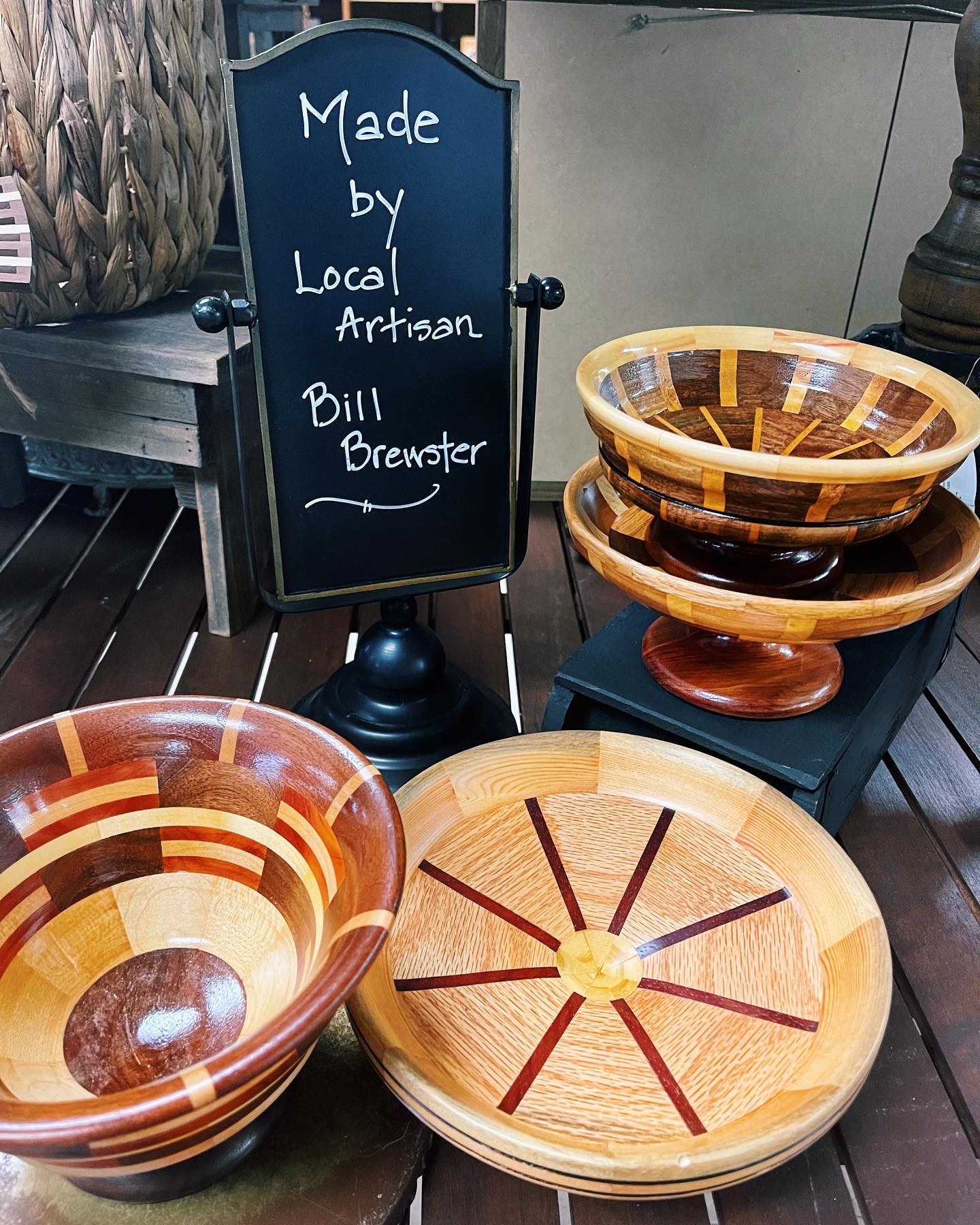 Wooden Bowls Made by Local Artist